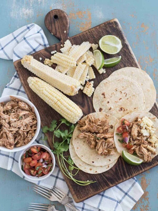 Instant Pot Chicken Tacos Recipe.