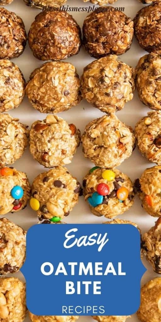 pin for oatmeal energy bites