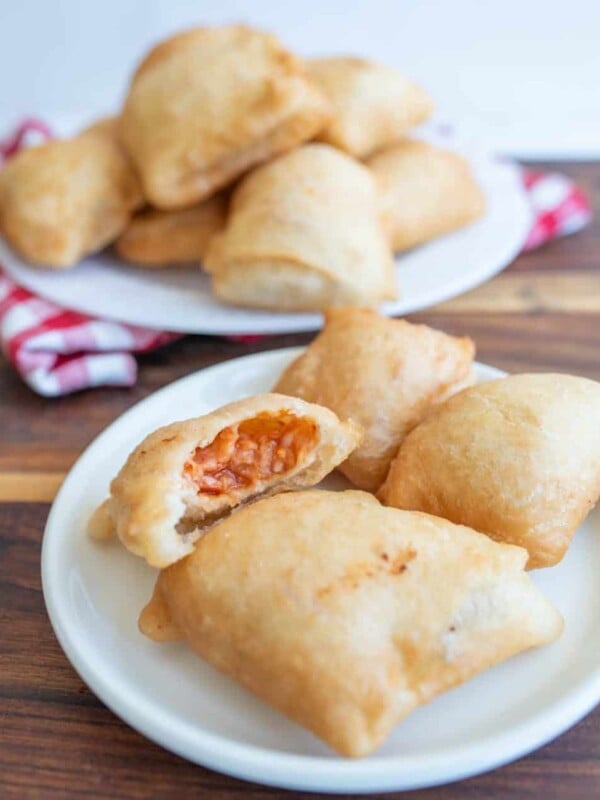 homemade fried pizza rolls