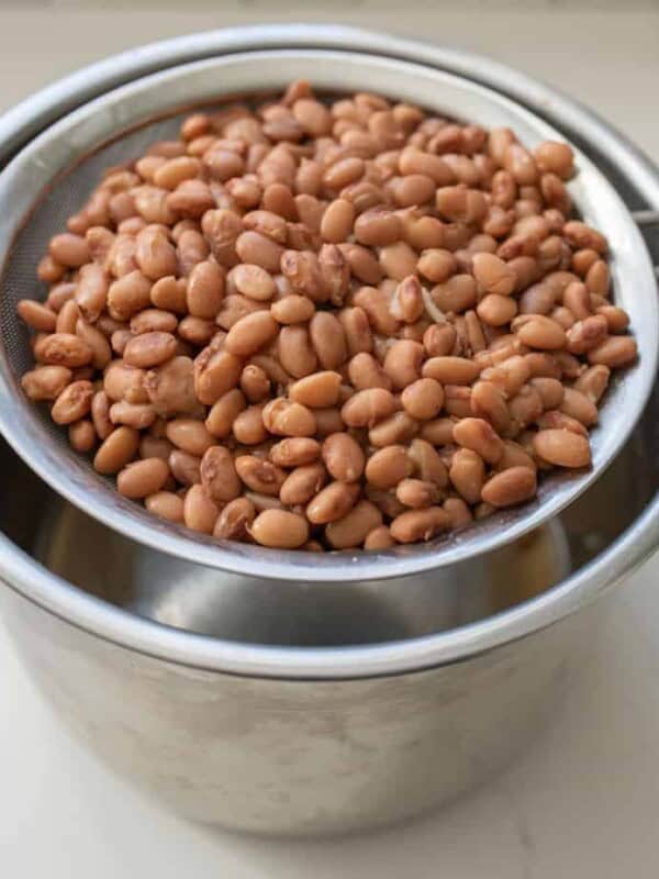 pinto beans in stock pot